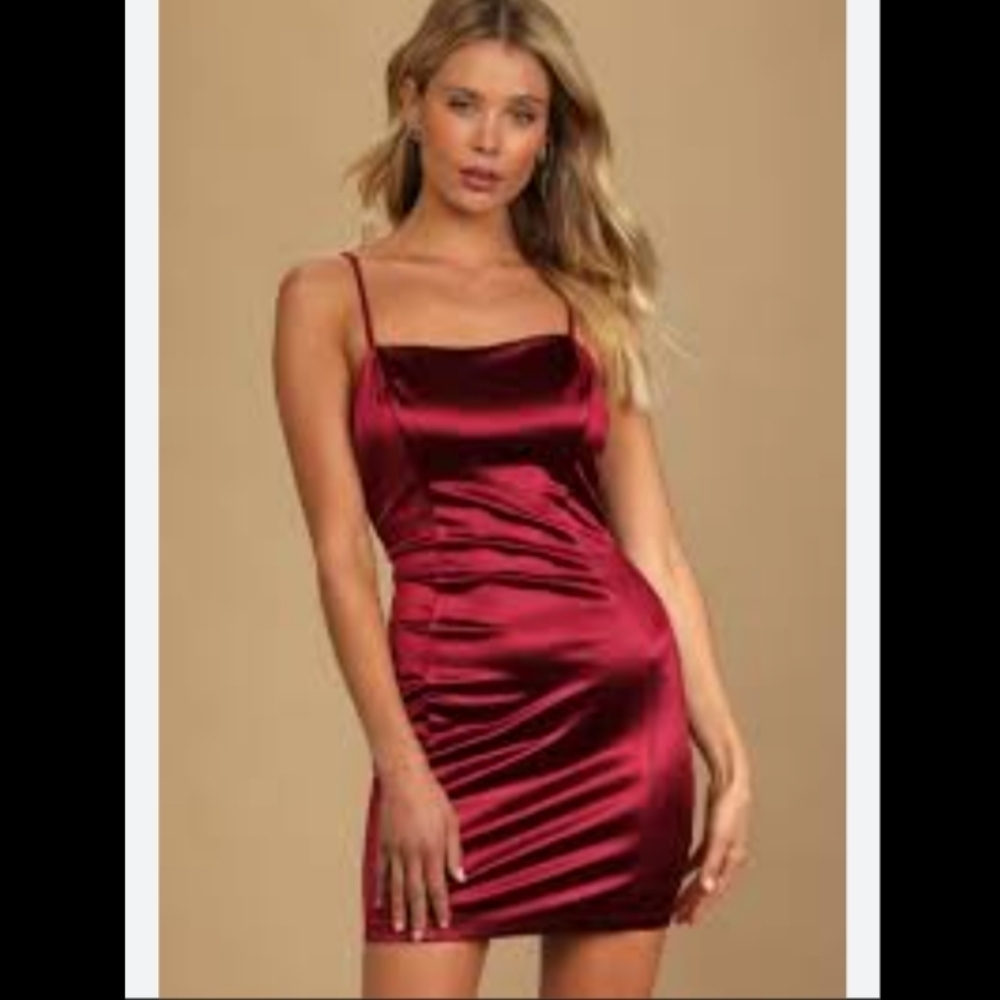 Akira better to me satin mini dress